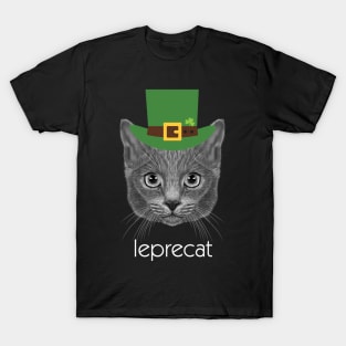 Leprechaun Cat St Patricks Day T-Shirt